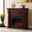 Calvert Carved Electric Fireplace In Espresso