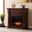 Calvert Carved Touch Screen Electric Fireplace In Espresso