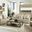 Calvin Power Reclining Living Room Set In Putty