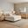 Camellia Field Upholstered Bedroom Set In Caramel