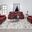 Camila Living Room Set In Red