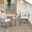 Cannes Rope Wicker 3-Piece Patio Conversation Set With Cushions In Cream