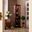 Canterdale Lighted Corner Curio Cabinet In Mahogany