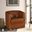 Capstone Tufted Barrel Swivel Chair In Brown