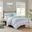 Caralie 4 Piece Seersucker King/Cal King Quilt Set with Throw Pillow In Aqua