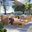 Carlsbad 3 Piece Teak Wood Outdoor Patio Set In Natural Gray EEI-5837-NAT-GRY
