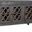 Carmenita Carlyle 3 Door Sideboard with Glass Inserts In Dark Gray
