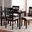 Caron Modern And Contemporary Gray Fabric Upholstered Espresso Brown Finished Wood 5-Piece Dining Set