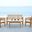 Carson Teak Look and Beige 4-Piece Outdoor Set