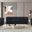 Cascade Velvet Fabric Living Room Set In Black