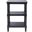 Cassie 3 Shelf Accent Table in Black