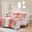 Cassie Ombre Shaggy Faux Fur 2 Piece Twin/Twin XL Comforter Set In Blush Multi