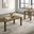 Castlewood Engineered Wood Occasional Table Set In Brown Oak