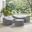 Catalina 3 Piece Outdoor Furniture Cover Set In Gray