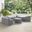 Catalina 4 Piece Outdoor Furniture Cover Set In Gray