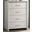 Celeste 32 Inch 4-Drawer Chest with Silver Handles In White