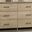 Celeste 57 Inch 6-Drawer Dresser with Black Handles In Light Oak