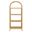 Celeste 67 Inch Tall Arched Natural Rattan Bookshelf In Natural
