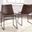 Centiar Brown and Black Dining Upholstered Side Chair Set of 2