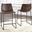 Centiar Brown and Black Upholstered Barstool Set of 2