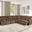 Cerelia Power Sectional In Brown