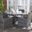 Challe Dining Set in Grey