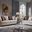 Chanelle Thick Velvet Fabric Upholstered 2Pc Living Room Set Made With Wood In Beige