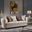Chanelle Thick Velvet Fabric Upholstered Sofa Made With Wood In Beige