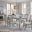 Charleston Extendable Rectangular Dining Set In Harbor Gray