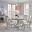 Charleston Extendable Round Dining Set In Harbor Gray