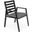 Chelsea Patio Dining Armchair with Removable Cushions In Black
