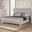 Chemnitz Eastern king Bed In White Oak
