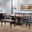 Choices Black Oak Extendable Dining Room Set