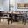 Choices Black Oak Extendable Dining Table