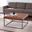 Ciarin Upholstered Cocktail Ottoman In Brown