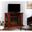 Claremont Convertible Media Electric Fireplace In Brown Mahogany