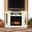 Claremont Electric Corner Touch Screen Fireplace With Storage In Ivory