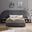 Cleo Velvet Bedroom Set In Grey