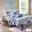 Cloud Cotton Printed 4 Piece Twin Coverlet Set In Blue