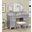 Athy Silver Vanity With Stool