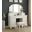Athy White Vanity With Stool