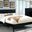 Lennart II Black Queen Panel Bed