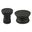 Collins Aluminum Occasional Table Set In Black