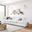 Commix Down Filled Overstuffed 4 Piece Sectional Sofa Set In White EEI-3357-PUW