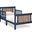 Connelly Reversible Panel Toddler Bed In Midnight Blue and Vintage Walnut