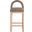 Conrad Linen Textured Fabric Counter Stool In Brown and Natural