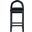 Conrad Velvet Counter Stool In Black