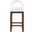Conrad Velvet Counter Stool In Brown and Cream