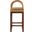 Conrad Velvet Counter Stool In Saddle and Brown
