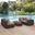 Convene Espresso Mocha 5 Piece Outdoor Patio Sectional Set EEI-2163-EXP-MOC-SET